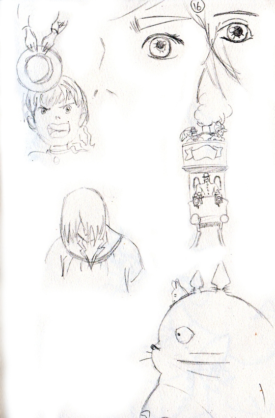 Studio Ghibli rough sketches